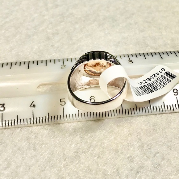 925 Sterling Silver Ring with AAA grade Champagne - Picture 7 of 7